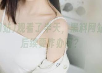 观看了半天，黑料网站关闭，后续要咋办呀？